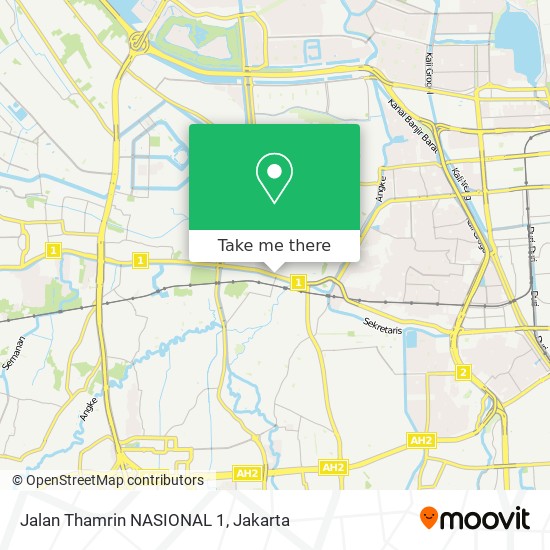 Jalan Thamrin NASIONAL 1 map