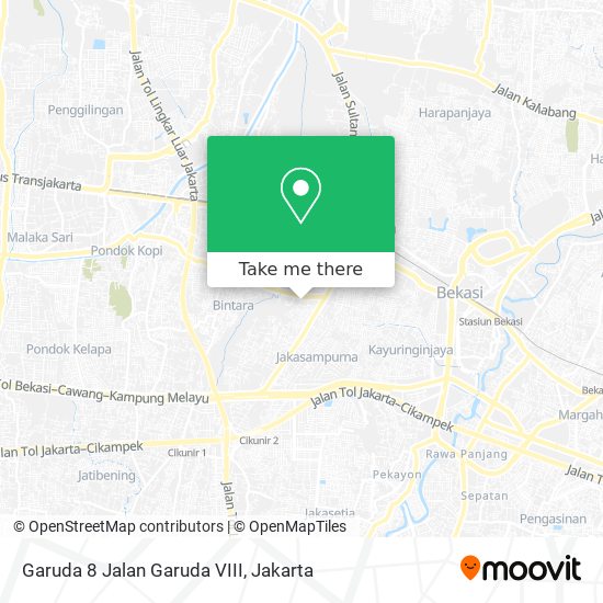 Garuda 8 Jalan Garuda VIII map