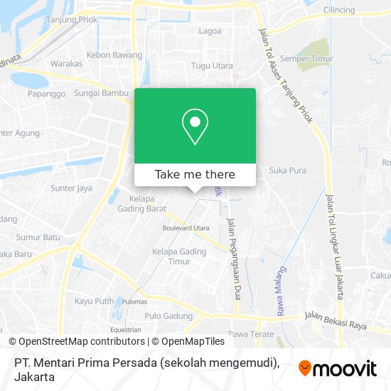 PT. Mentari Prima Persada (sekolah mengemudi) map