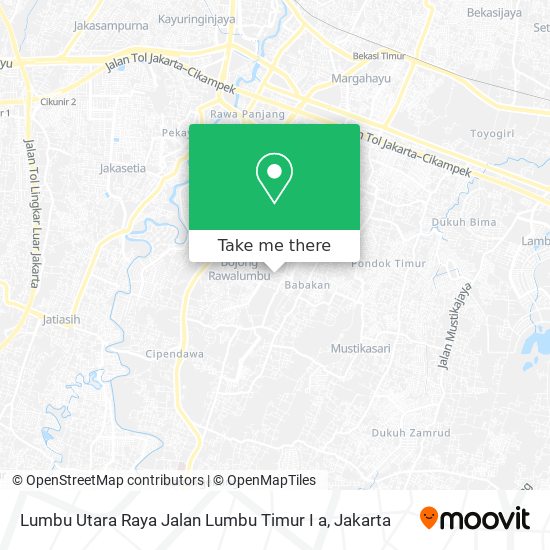 Lumbu Utara Raya Jalan Lumbu Timur I a map