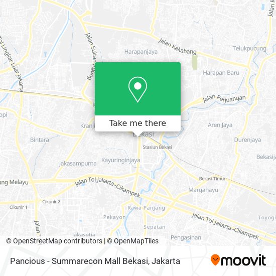 Pancious - Summarecon Mall Bekasi map