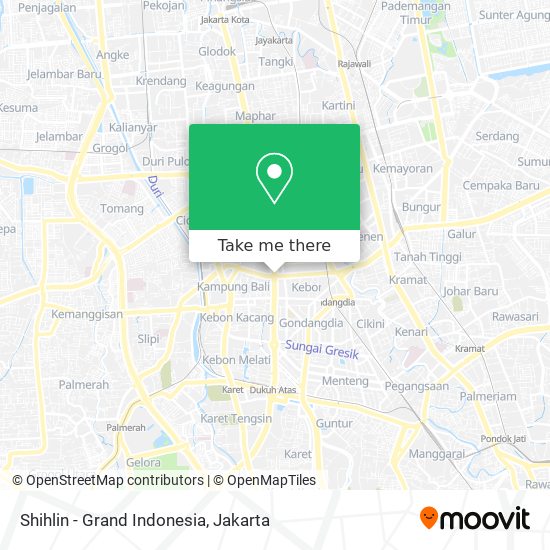Shihlin - Grand Indonesia map