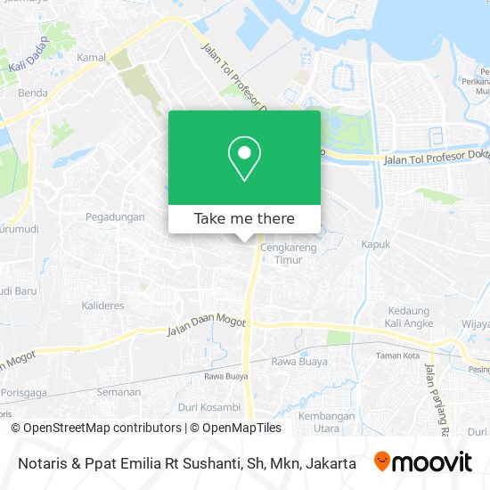 Notaris & Ppat Emilia Rt Sushanti, Sh, Mkn map