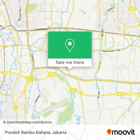 Pondok Bambu Bahana map