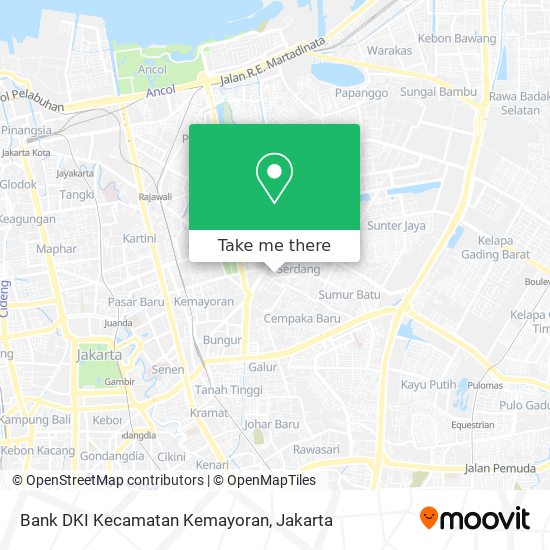 Bank DKI Kecamatan Kemayoran map