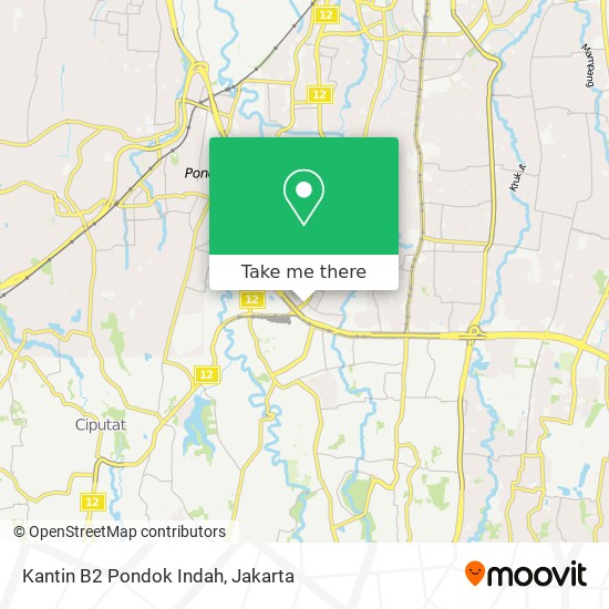 Kantin B2 Pondok Indah map
