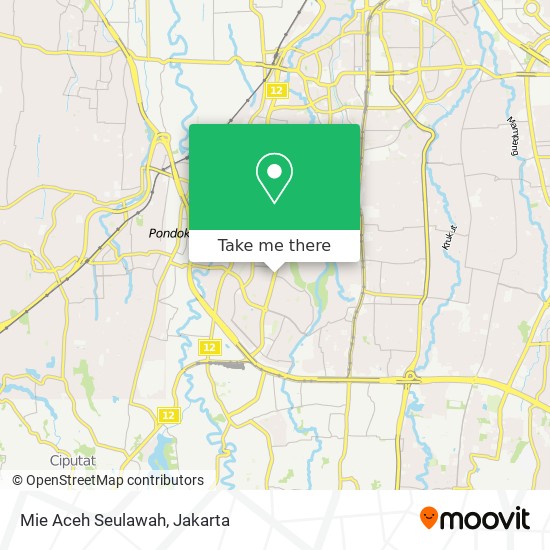 Mie Aceh Seulawah map