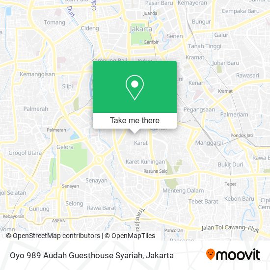 Oyo 989 Audah Guesthouse Syariah map