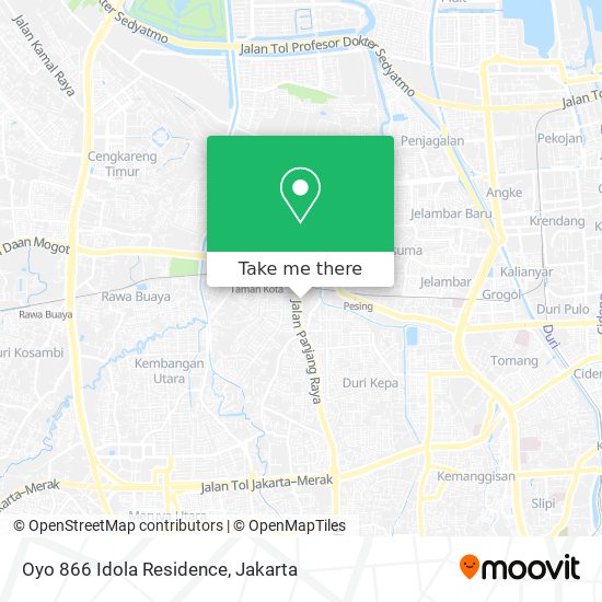 Oyo 866 Idola Residence map