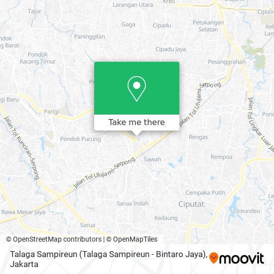 Talaga Sampireun (Talaga Sampireun - Bintaro Jaya) map