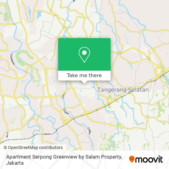 Apartment Serpong Greenview by Salam Property map