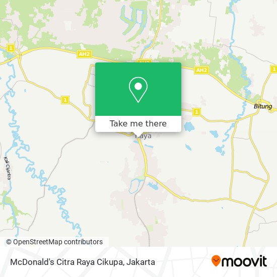 McDonald's Citra Raya Cikupa map