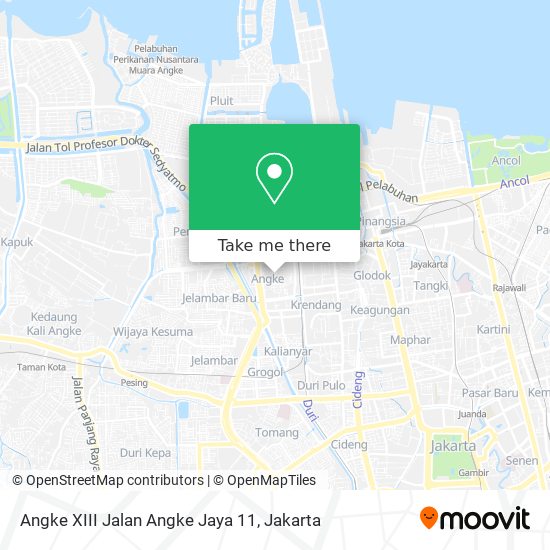 Angke XIII Jalan Angke Jaya 11 map