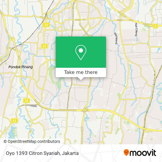 Oyo 1393 Citron Syariah map