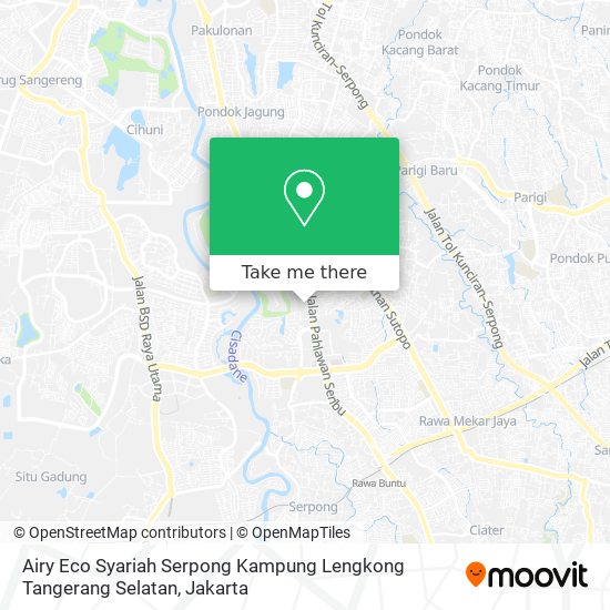 Airy Eco Syariah Serpong Kampung Lengkong Tangerang Selatan map