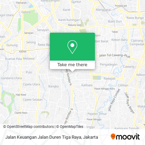 Jalan Keuangan Jalan Duren Tiga Raya map