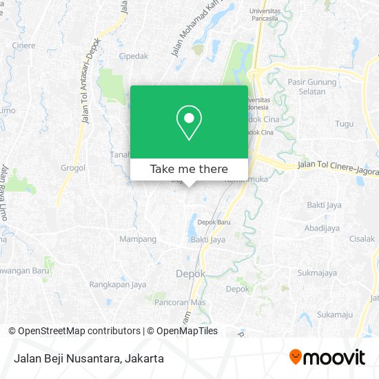 Jalan Beji Nusantara map