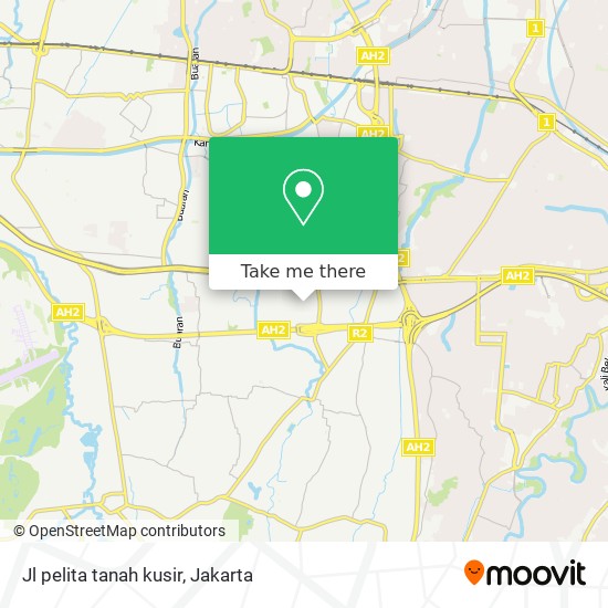 Jl pelita tanah kusir map