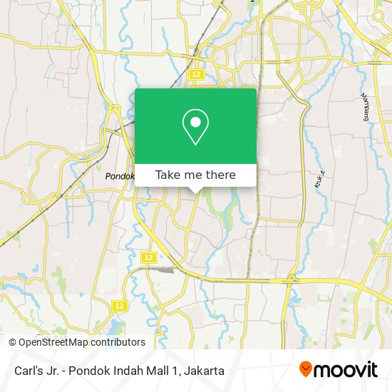 Carl's Jr. - Pondok Indah Mall 1 map