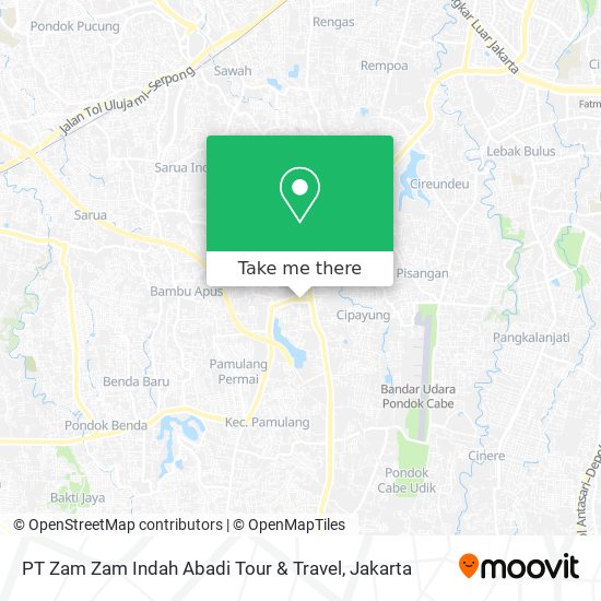 PT Zam Zam Indah Abadi Tour & Travel map