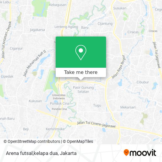 Arena futsal,kelapa dua map
