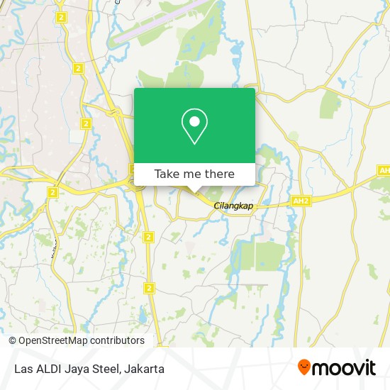 Las ALDI Jaya Steel map