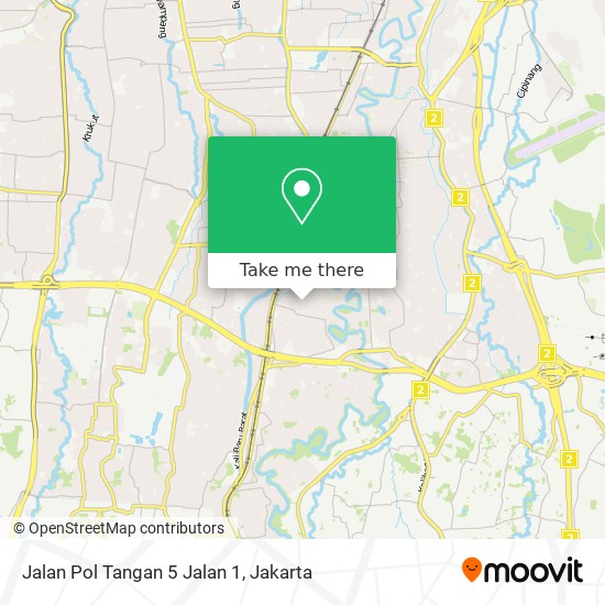 Jalan Pol Tangan 5 Jalan 1 map