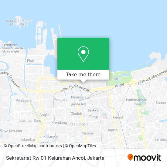 Sekretariat Rw 01 Kelurahan Ancol map