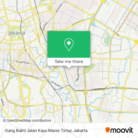 Gang Bakti Jalan Kayu Manis Timur map