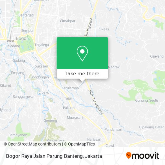 Bogor Raya Jalan Parung Banteng map