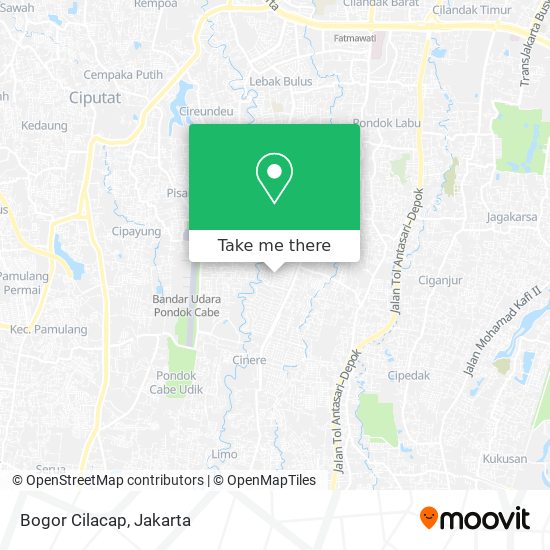 Bogor Cilacap map