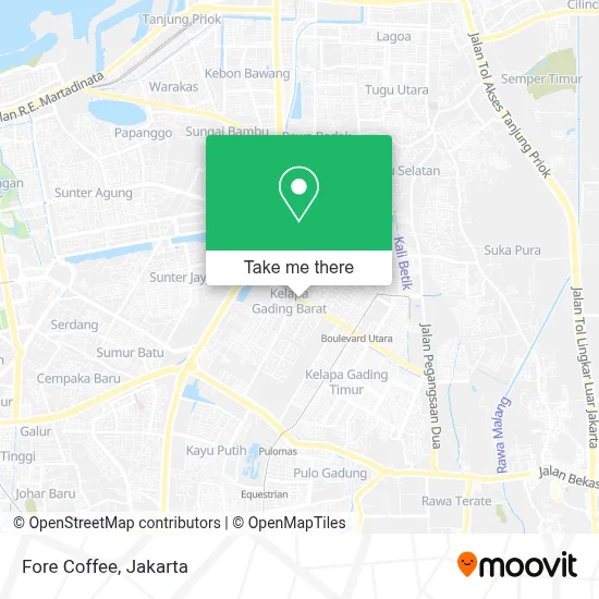 Fore Coffee map