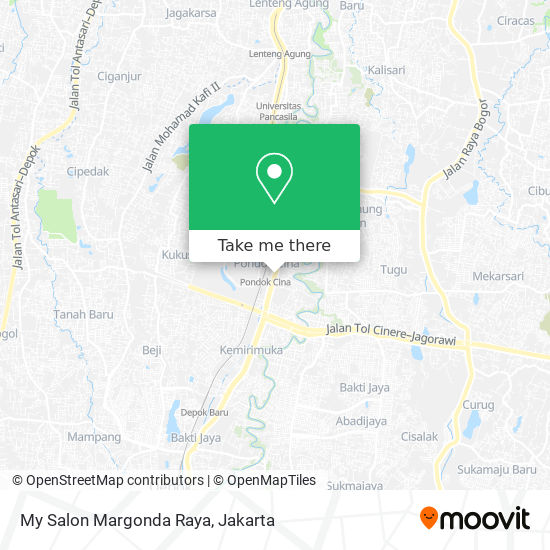 My Salon Margonda Raya map