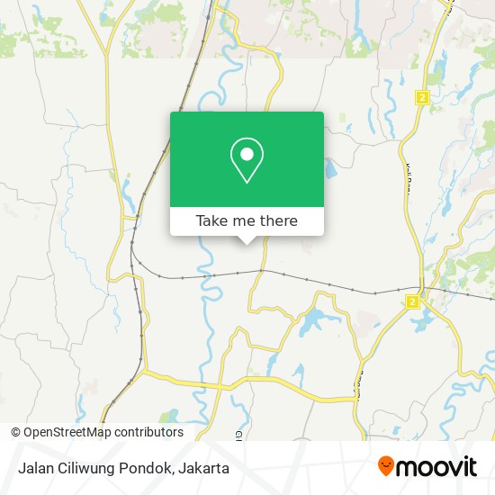 Jalan Ciliwung Pondok map