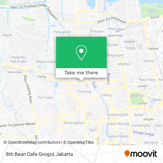 8th Bean Cafe Grogol map