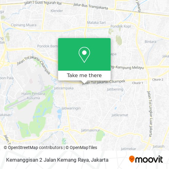 Kemanggisan 2 Jalan Kemang Raya map