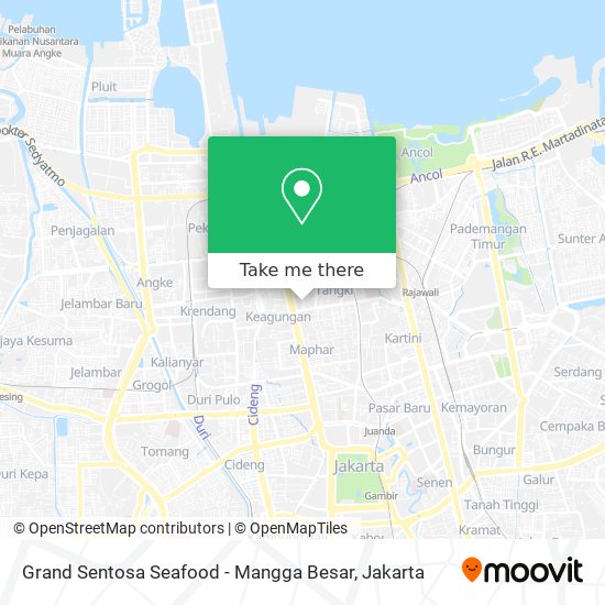 Grand Sentosa Seafood - Mangga Besar map