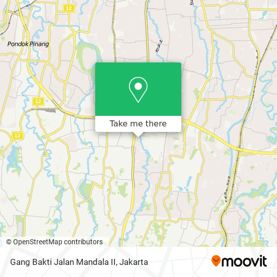 Gang Bakti Jalan Mandala II map