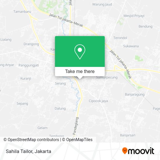 Sahila Tailor, Jalan K H Abdul Hadi Serang map