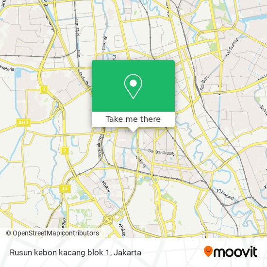 Rusun kebon kacang blok 1 map