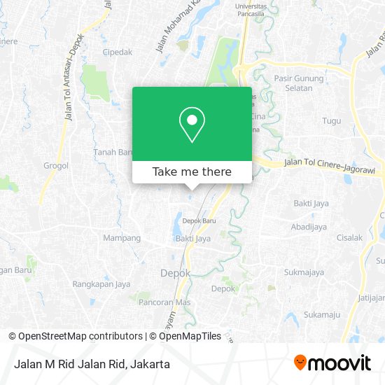 Jalan M Rid Jalan Rid map