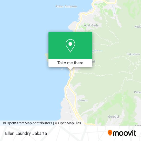 Ellen Laundry, Jalan R e Martadinata Pulomerak map