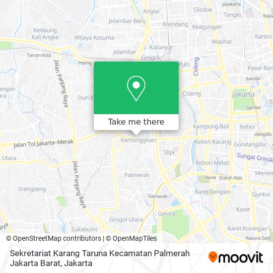 Sekretariat Karang Taruna Kecamatan Palmerah Jakarta Barat map