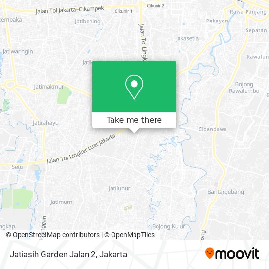 Jatiasih Garden Jalan 2 map