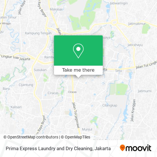 Prima Express Laundry and Dry Cleaning map