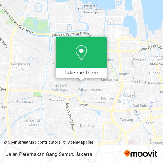 Jalan Peternakan Gang Semut map