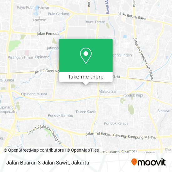 Jalan Buaran 3 Jalan Sawit map