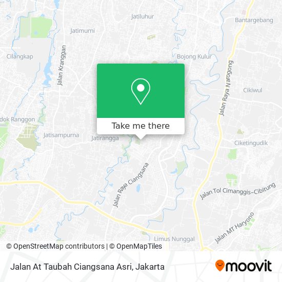 Jalan At Taubah Ciangsana Asri map