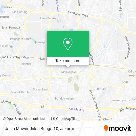 Jalan Mawar Jalan Bunga 10 map
