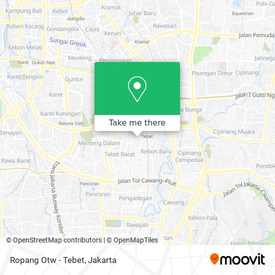 Ropang Otw - Tebet map